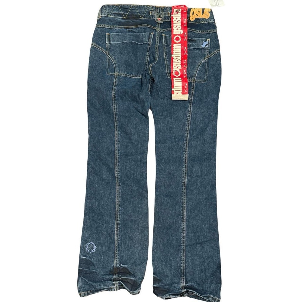 Y2K 2001 Deadstock GSUS Sindustries Bondage Flared Bootcut Jeans